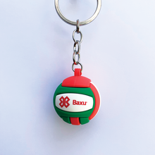 Cargar imagen en el visor de la galería, Llavero Voleibol - Balón Baxu - Verde/Rojo
