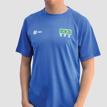 Cargar imagen en el visor de la galería, Playera Deportiva Selección Brasileña - Brasil Sport Sec - Azul Rey
