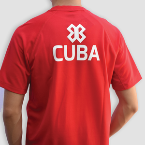 Playera Deportiva Selección Cubana - Cuba Sport Sec - Rojo