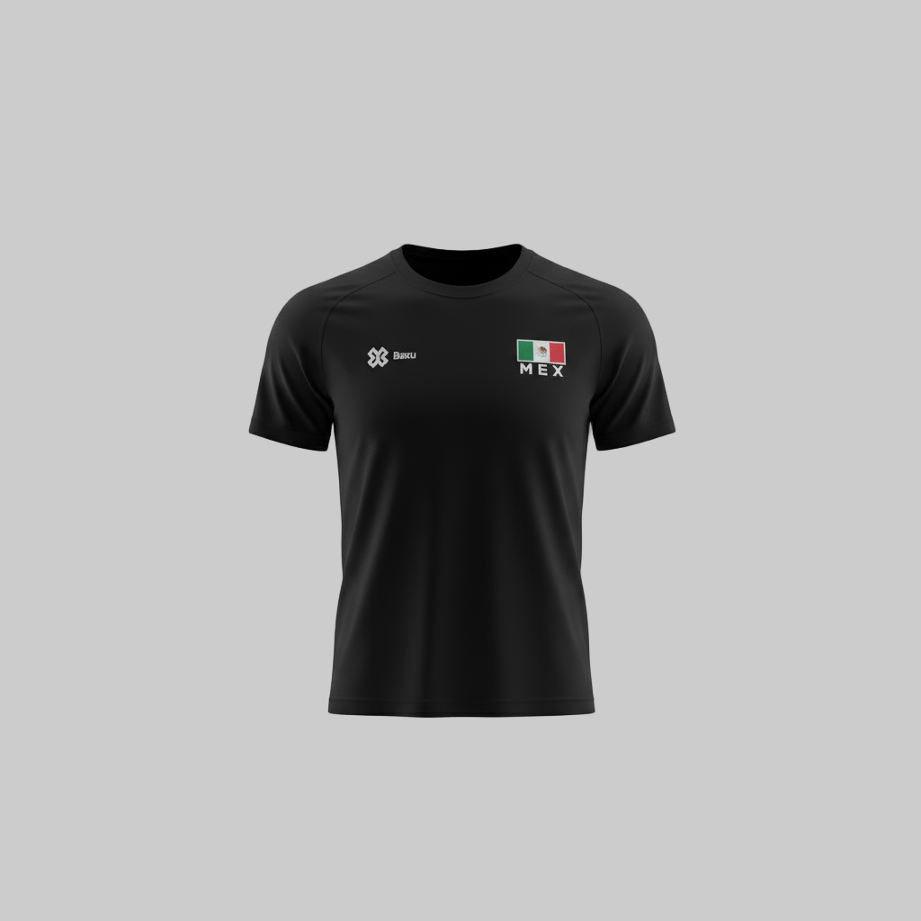 Playera Deportiva Selección Mexicana México Sport Sec Negro – Baxu