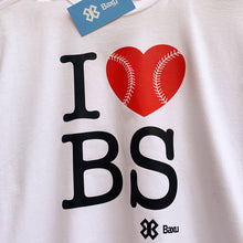 Cargar imagen en el visor de la galería, Playera Unisex Béisbol - I Love Baseball - Blanco
