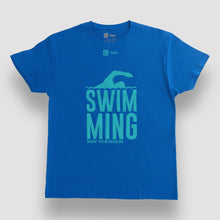 Cargar imagen en el visor de la galería, Playera Unisex Natación - Show Swimming - Azul rey
