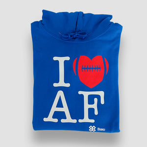 Sudadera Unisex Fútbol Americano - I Love American Football - Azul rey