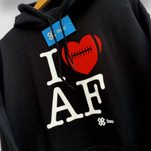 Cargar imagen en el visor de la galería, Sudadera Unisex Fútbol Americano - I Love American Football - Negro

