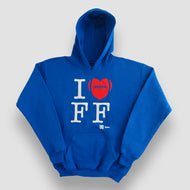 Sudadera Unisex Tochito - I Love Flag Football - Azul rey