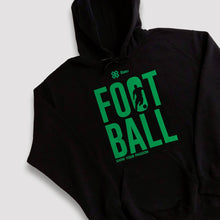 Cargar imagen en el visor de la galería, Sudadera Unisex Futbol - Show Football - Negro con Verde
