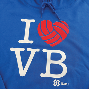 Sudadera Voleibol - I Love Volleyball - Azul