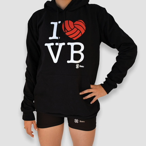 Sudadera Voleibol - I Love Volleyball - Negro