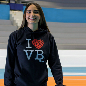 Sudadera Voleibol - I Love Volleyball - Negro