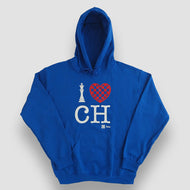 Sudadera Unisex Ajedrez - I Love Chess - Azul rey