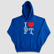 Sudadera Unisex Futbol - I Love Football - Azul rey