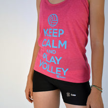 Cargar imagen en el visor de la galería, Blusa Tank Voleibol - Keep Calm and Play Volley - Rosa
