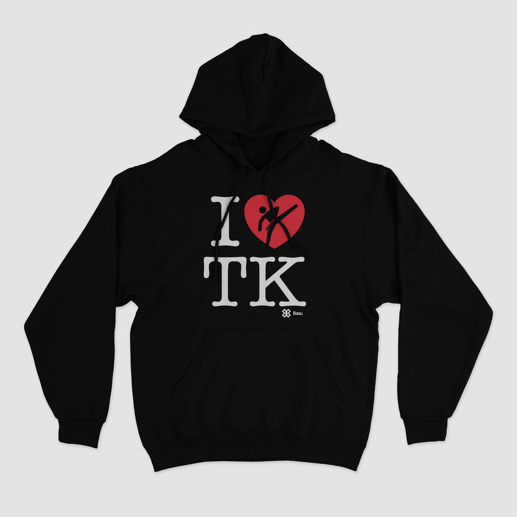 Sudadera Unisex Taekwondo - I love Tae Kwon Do - Negro