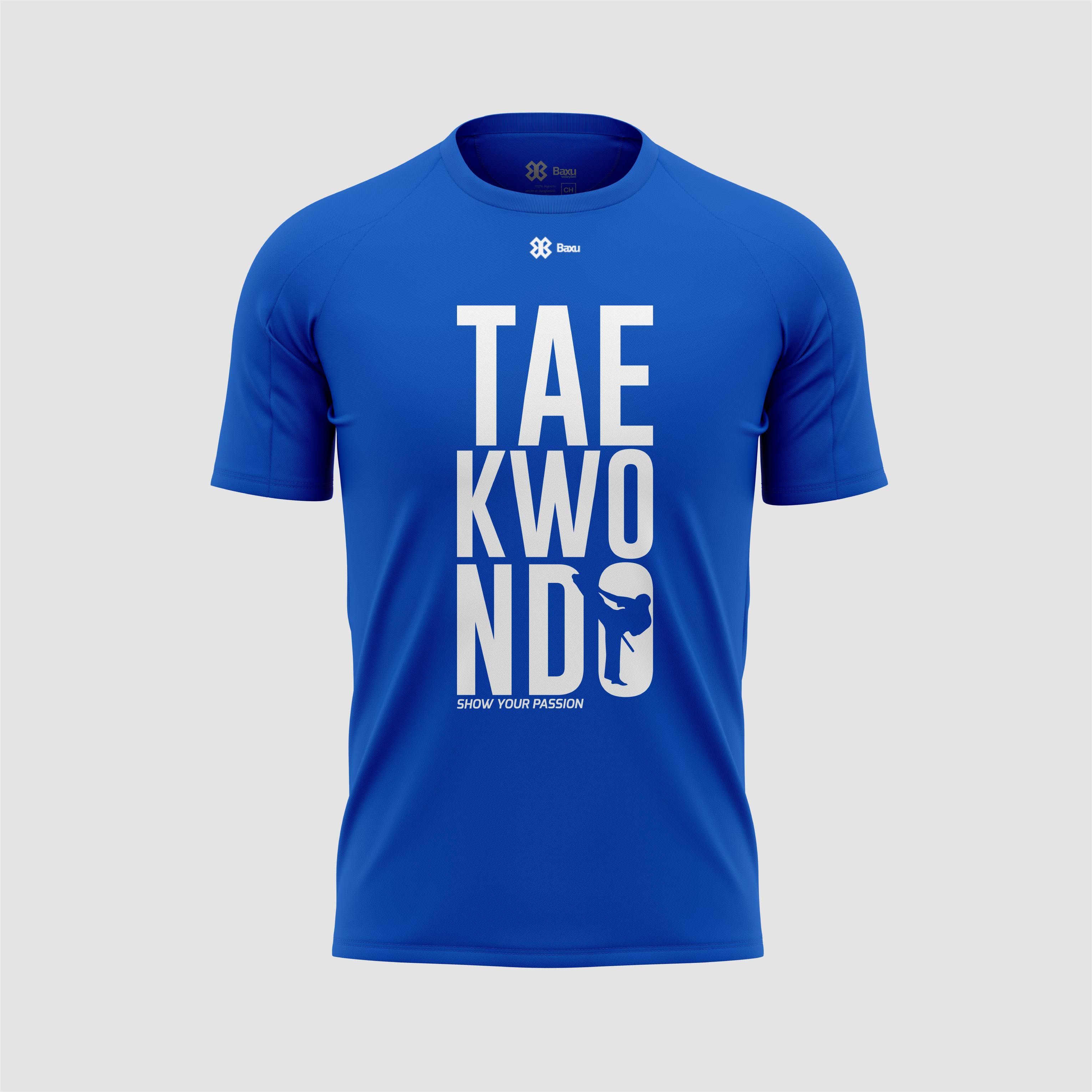 Playera Unisex Taekwondo Show Tae Kwon Do Azul rey – Baxu