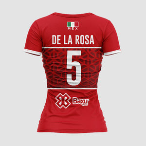 Jersey Deportivo Mujer México PERSONALIZADO - Edición Selección Mexicana - Sport Sec - Rojo