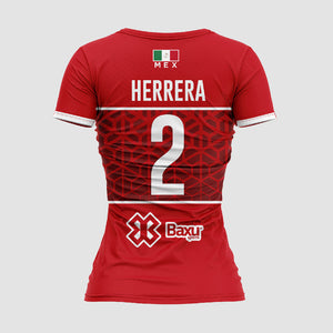 Jersey Deportivo Mujer México PERSONALIZADO - Edición Selección Mexicana - Sport Sec - Rojo